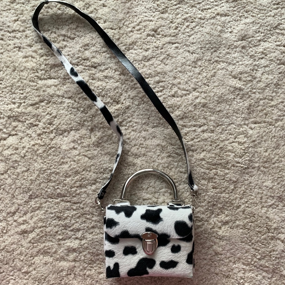 Mini Cow Print Crossbody Bag